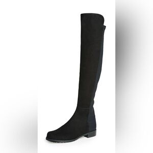 Stuart Weitzman 5050 Black Suede over the knee boot